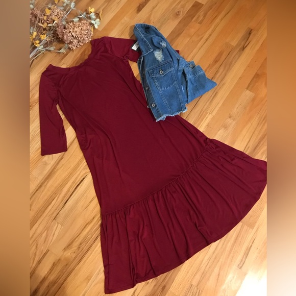 Ruffle Hem Layering Dress 🌺 - Picture 2 of 2